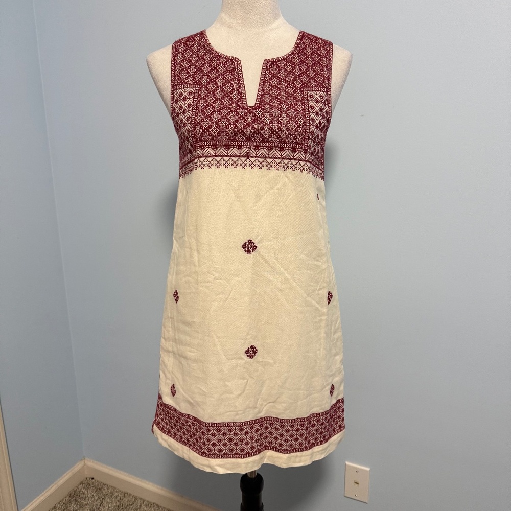 Madewell Stitch Mosaic Embroidered Shift Dress – Size 0‎